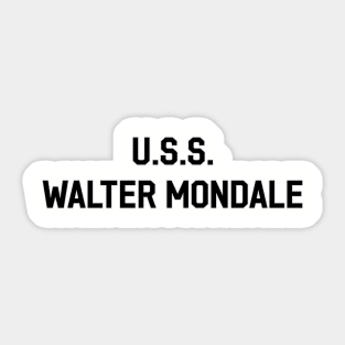 USS Walter Mondale Sticker